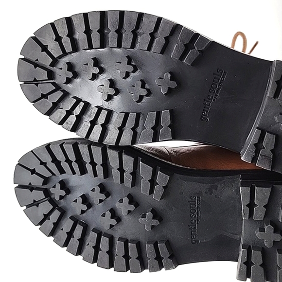 Gentle Souls Women's Bristol Wallaby Tan Leather Lace Up Ankle Boots Size 7.5M - Picture 12 of 15